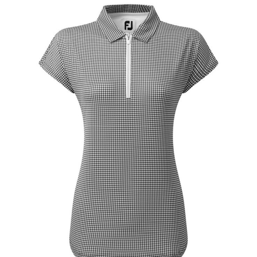 Vetements Footjoy Polos | Houndstooth Print Lisle W