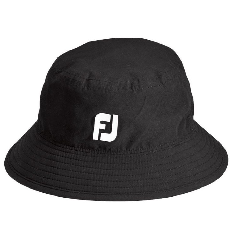 Vetements Footjoy Chapeaux & Bobs | Bob Footjoy Dryjoys Bucket Hat Black