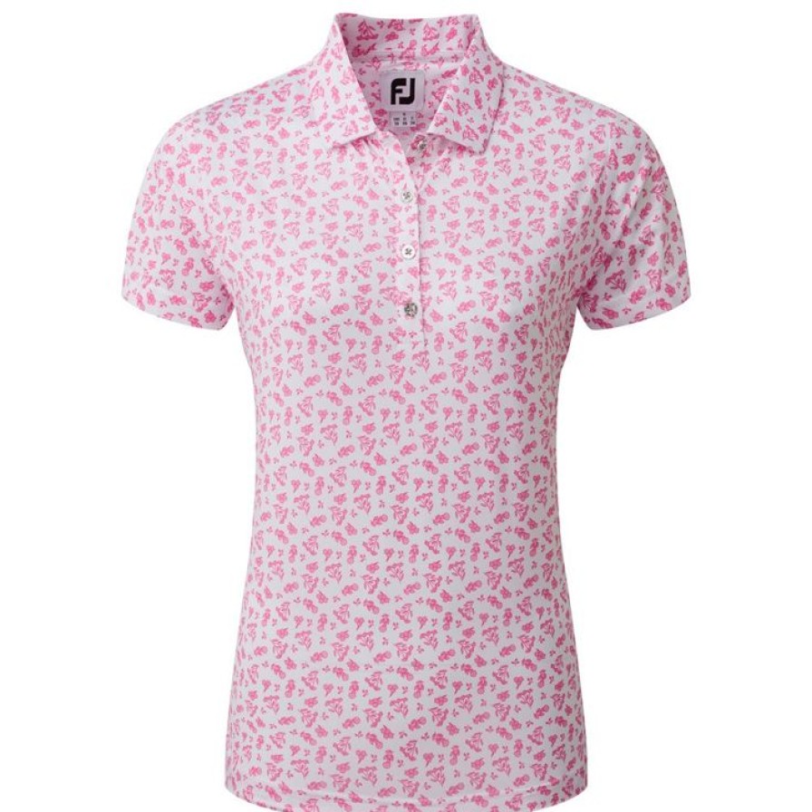 Vetements Footjoy Polos | Floral Print Lisle