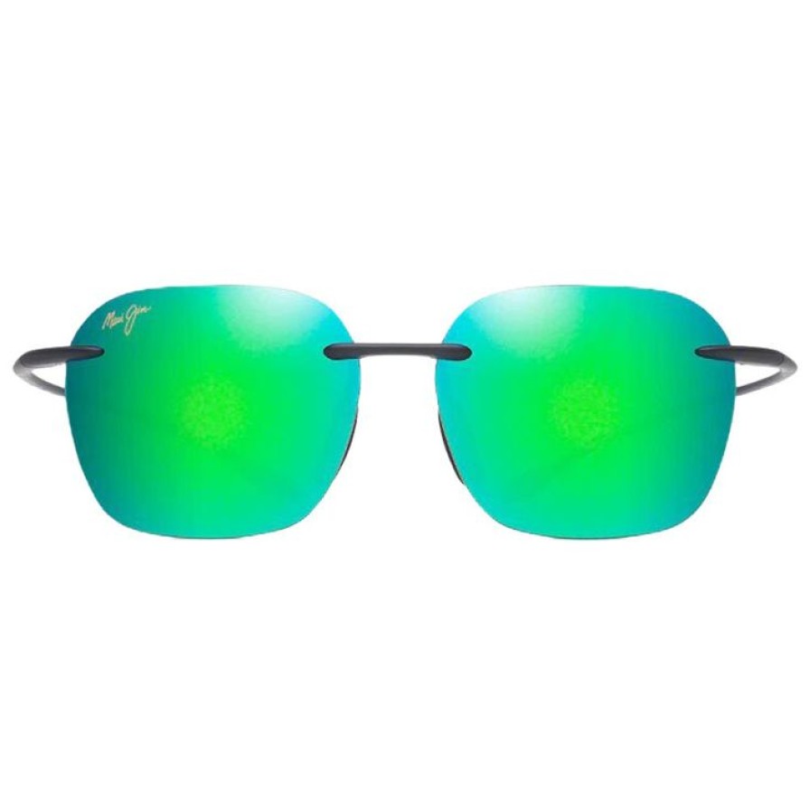 Accessoires Maui Jim Lunettes De Soleil | Lunettes De Soleil Maui Jim Komohana Matte Black Mauipure Lt Mauigreen