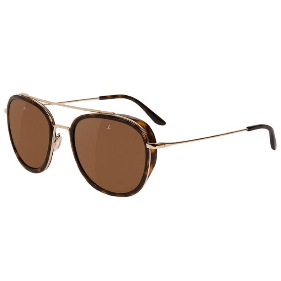 Accessoires Vuarnet Lunettes De Soleil | Lunettes De Soleil Vuarnet Vl1615 Edge Ecaille Or Pure Brown