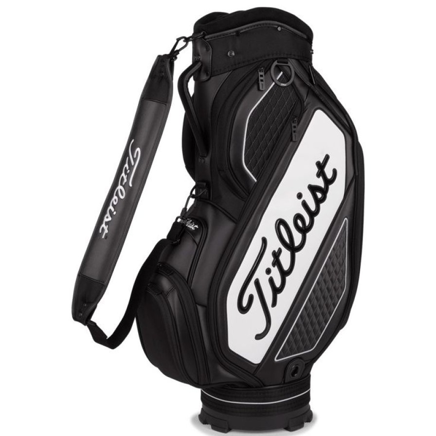 Sacs Titleist Sacs De Golf Chariot | Sac Chariot S00E9Rie Titleist Tour Series Midsize Black White