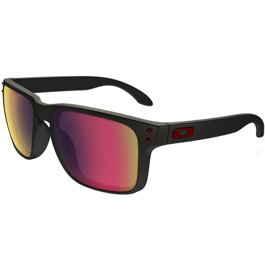 Accessoires Oakley Lunettes De Soleil | Lunettes De Soleil Oakley Holbrook Matte Black Positive Red Iridium