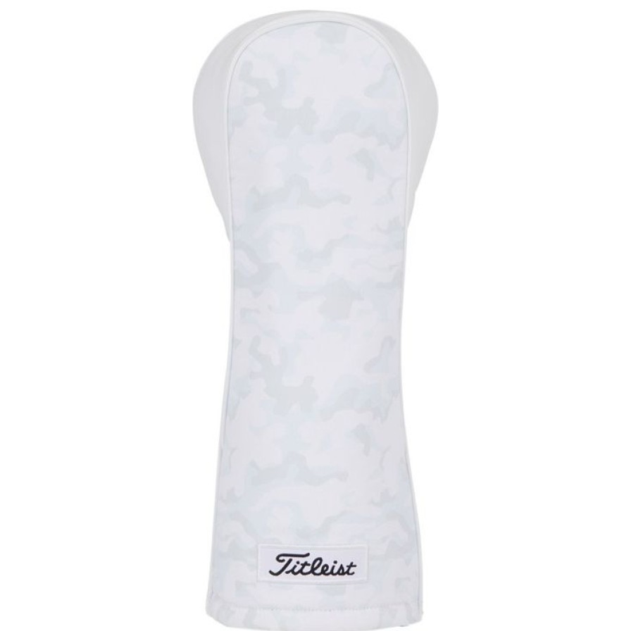 Accessoires Titleist Couvre&Club | Capuchon De Club Titleist White Out Leather Performance Driver Headcover White Camo