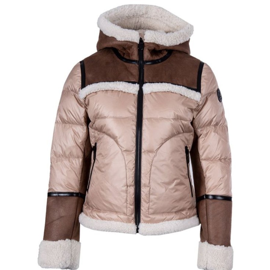 Vetements Jott Doudounes | Doudoune Jott Rita Peau Lain00E9E Beige