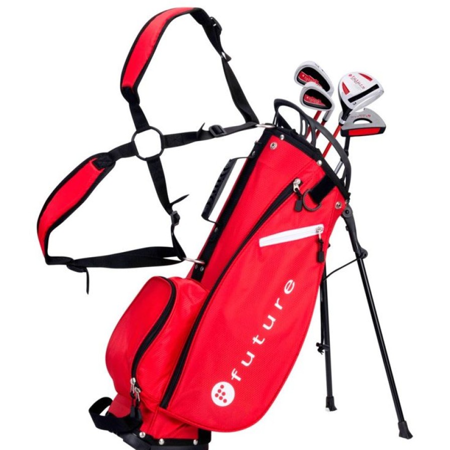 Clubs Future Kits De Golf | Pack 1/2 Serie Future Future Set Rouge 120-130 Cm