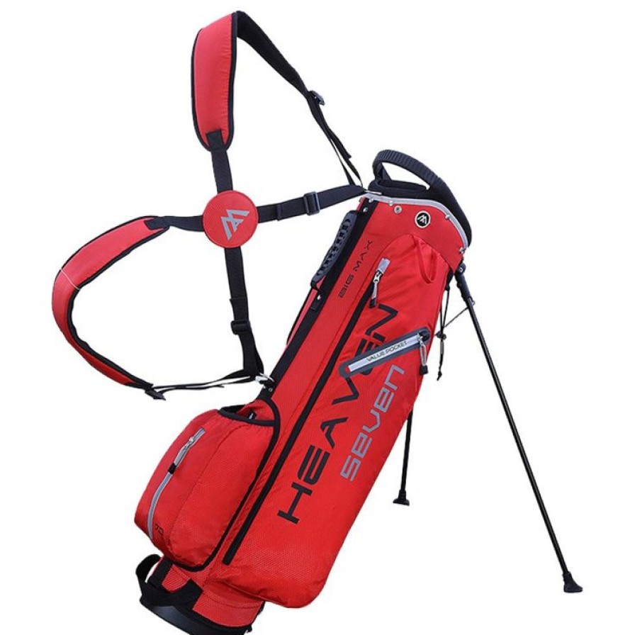 Sacs Big Max Sacs De Golf Trepied | Sac Trepied S00E9Rie Big Max Heaven 7 Stand Red