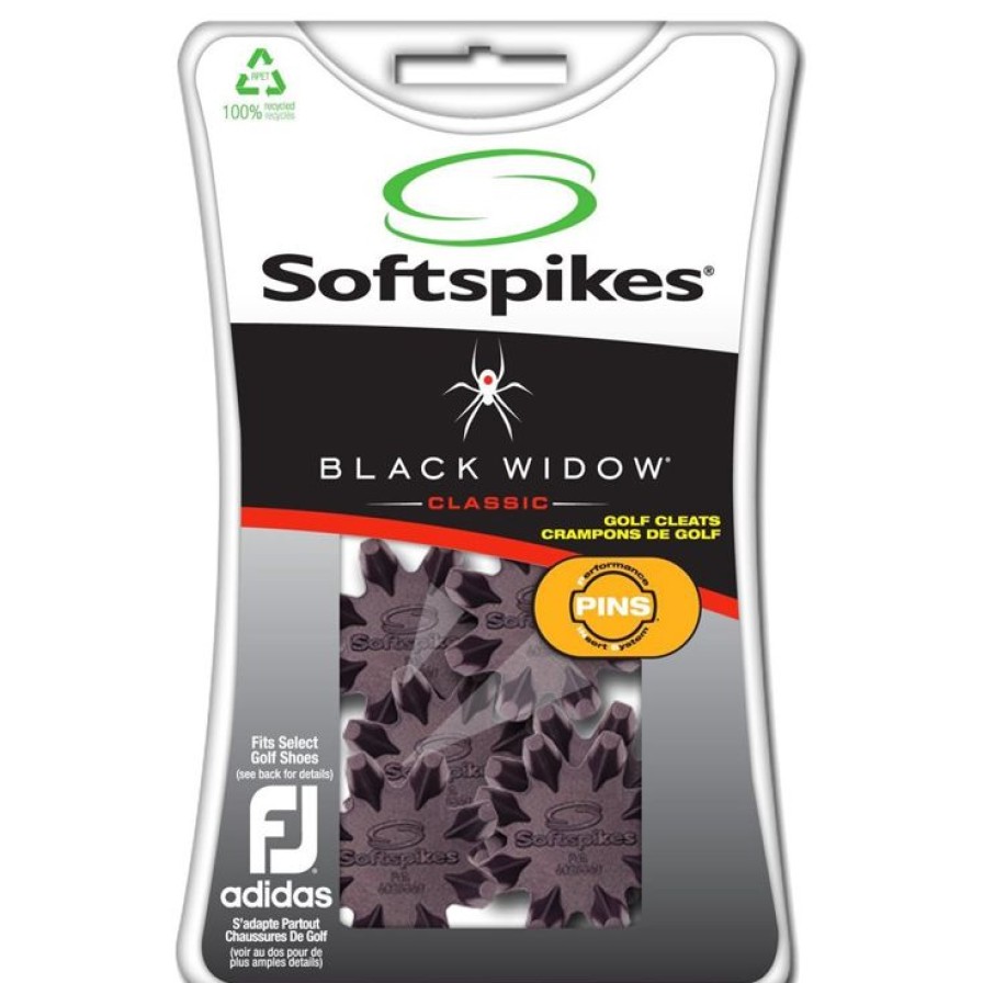 Chaussures Softspikes Crampons Et Clefs | Spikes Softspikes Black Widow Pins