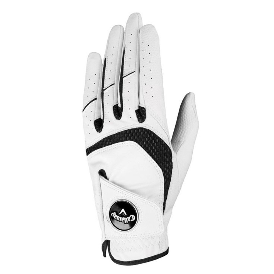 Gants Callaway Golf Gants De Golf Femme | Gants Cuirs Classiques (Unit00E9) Callaway Golf Women Syntech White