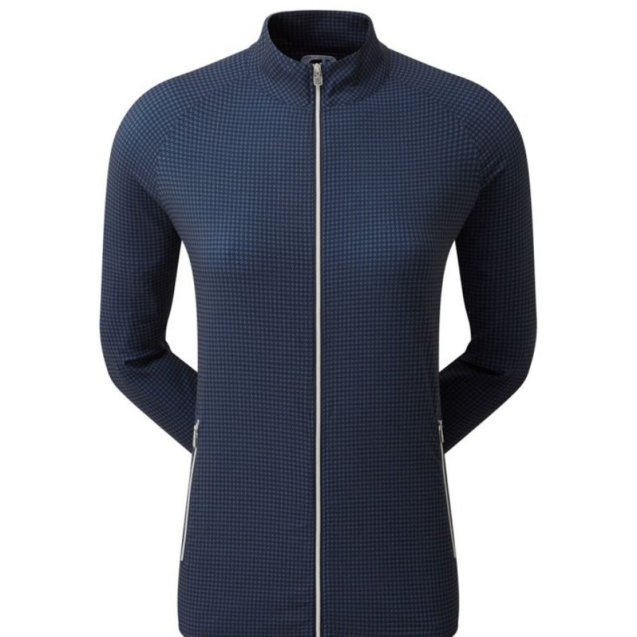 Vetements Footjoy Vestes De Golf | Houndstooth Print Woven Jacket