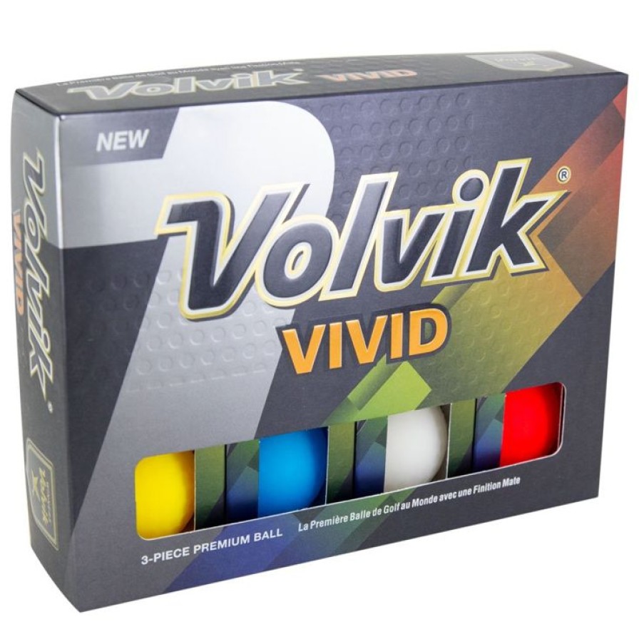 Balles Volvik Balles De Golf Neuves | Balles Neuves Volvik Vivid Mixed