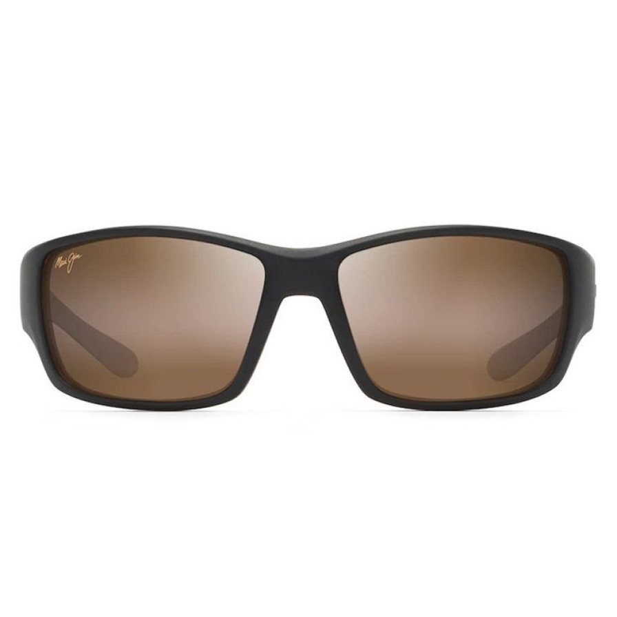 Accessoires Maui Jim Lunettes De Soleil | Lunettes De Soleil Maui Jim Local Kine Matte Dark Transparent Brown With Tan And Cream Superthin Glass Hcl Bronze