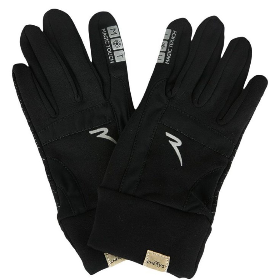 Gants Chervo Gants De Golf Femme | Gants Synthetiques Chauds (Paire) Chervo Xmagic Black (Paire)