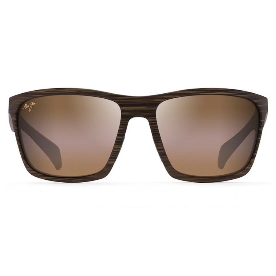 Accessoires Maui Jim Lunettes De Soleil | Lunettes De Soleil Maui Jim Makoa Matte Brown Wood Grain Hcl Bronze Superthin Glass