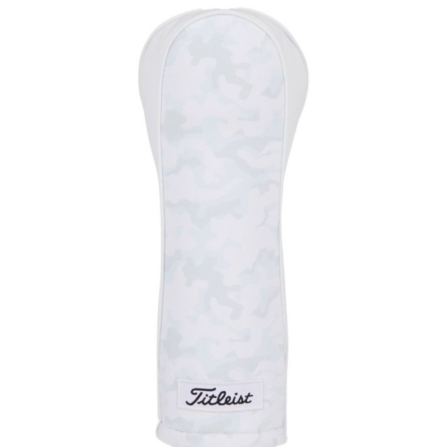 Accessoires Titleist Couvre&Club | Capuchon De Club Titleist White Out Leather Performance Fairway Headcover White Camo