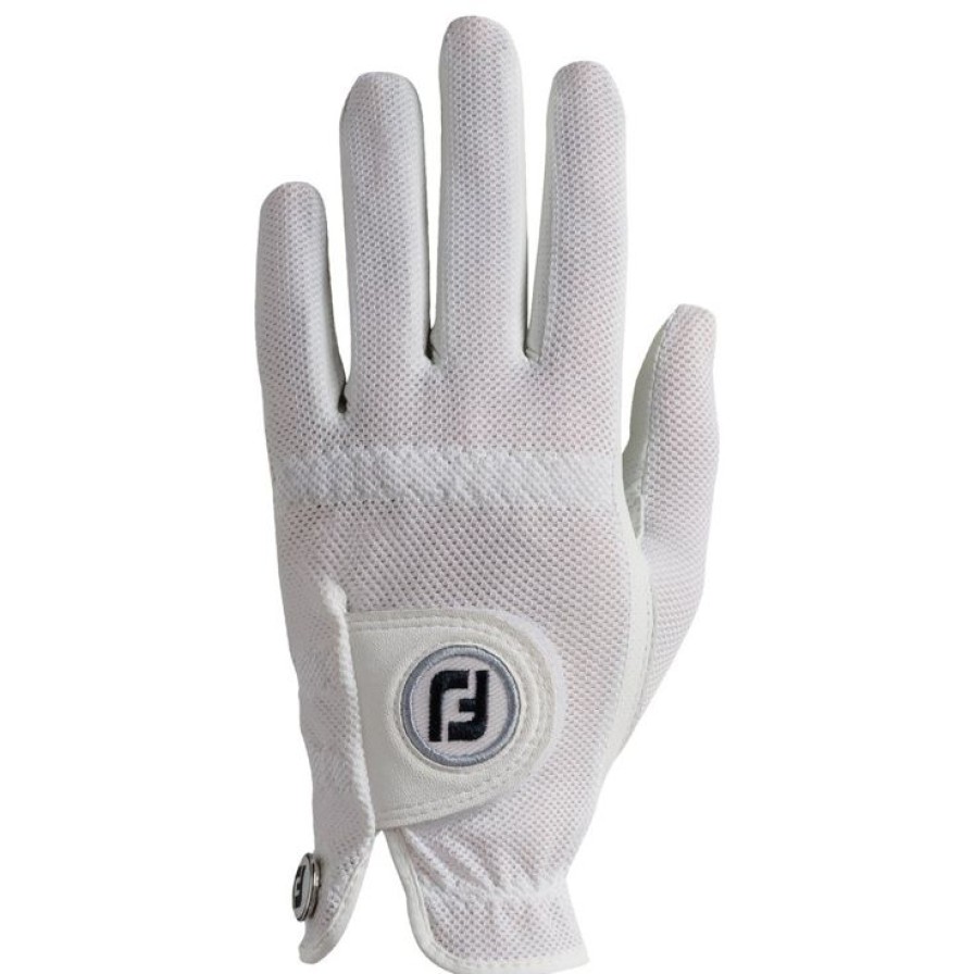 Gants Footjoy Gants De Golf Femme | Gants Synthetiques Classiques (Unit00E9) Footjoy Stacooler Lady White