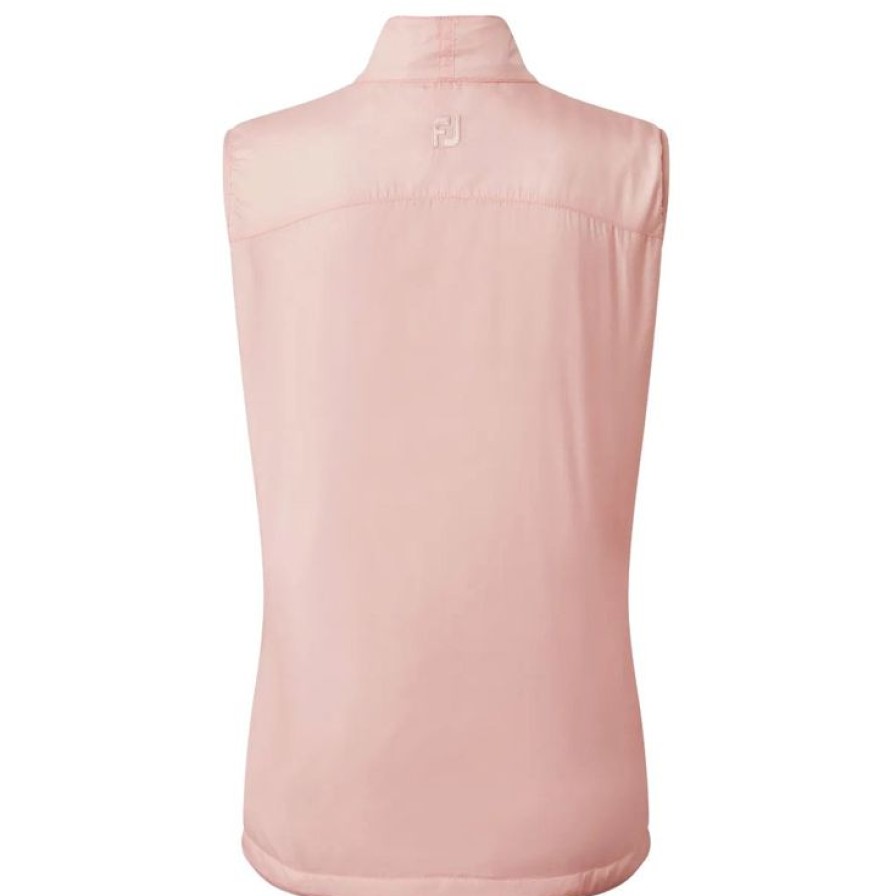 Vetements Footjoy Vestes De Golf | Veste Footjoy Women'S Full Zip Lightweight Vest Pink