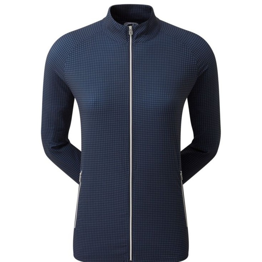 Vetements Footjoy Vestes De Golf | Houndstooth Print Woven Jacket