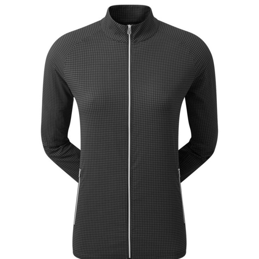 Vetements Footjoy Vestes De Golf | Houndstooth Print Woven Jacket