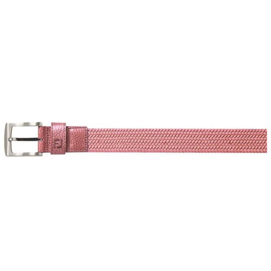 Vetements Footjoy Ceintures | Ceinture Footjoy Woman Braided Belt Bright Coral