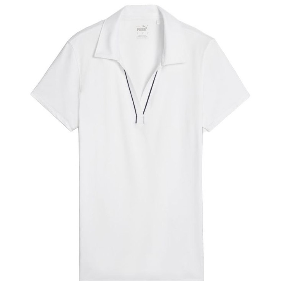 Vetements Puma Golf Polos | W Cloudspun Piped Ss Polo