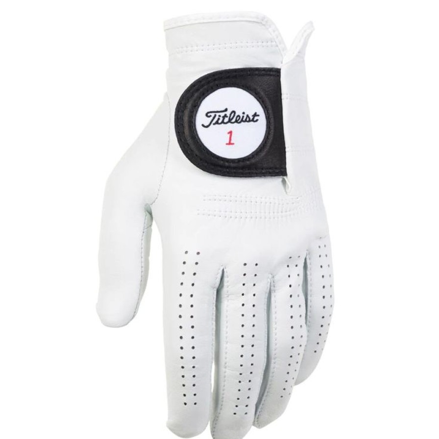 Gants Titleist Gants De Golf Homme | Gants Cuirs Classiques (Unit00E9) Titleist Players White