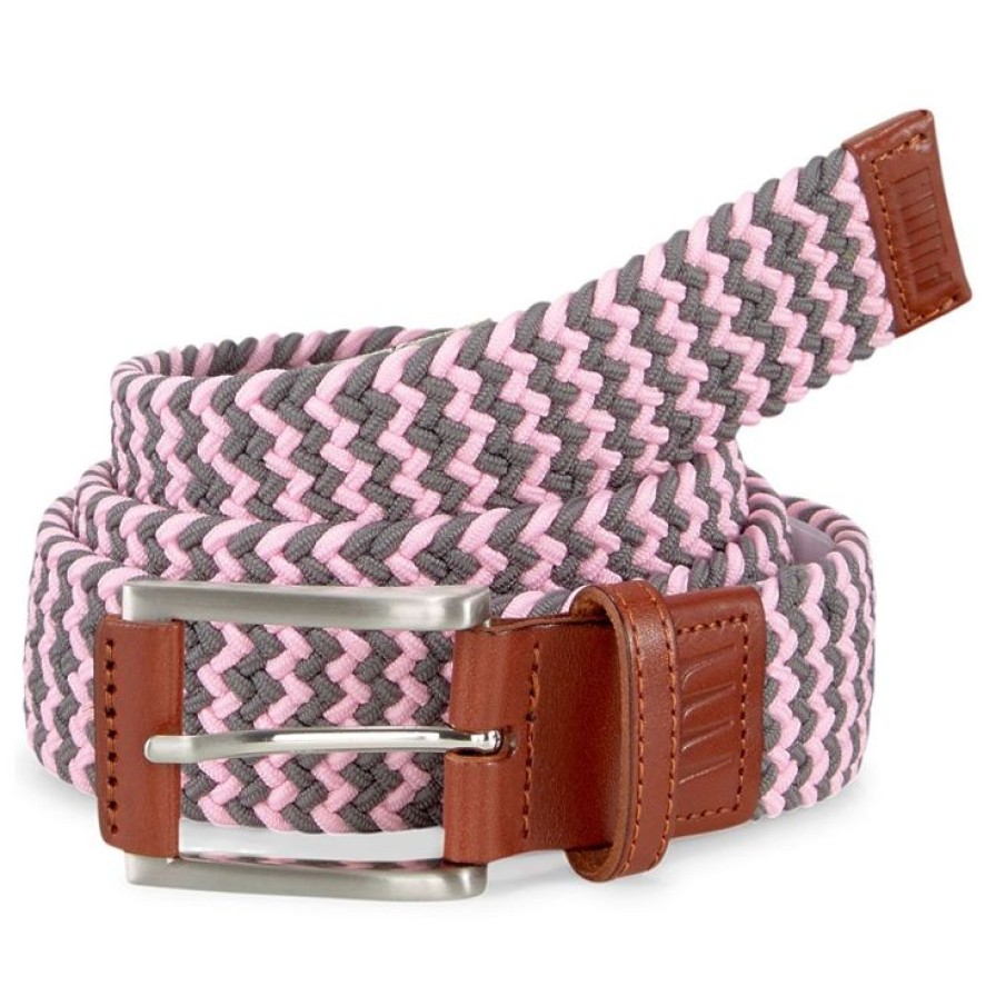 Vetements Puma Golf Ceintures | Ceinture Puma Golf X Weave Belt Quarry Pink Quiet Shade