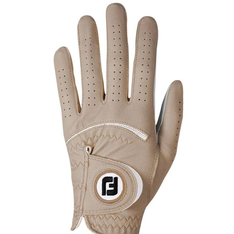 Gants Footjoy Gants De Golf Femme | Gants Cuirs Classiques (Unit00E9) Footjoy Spectrum Taupe Lady