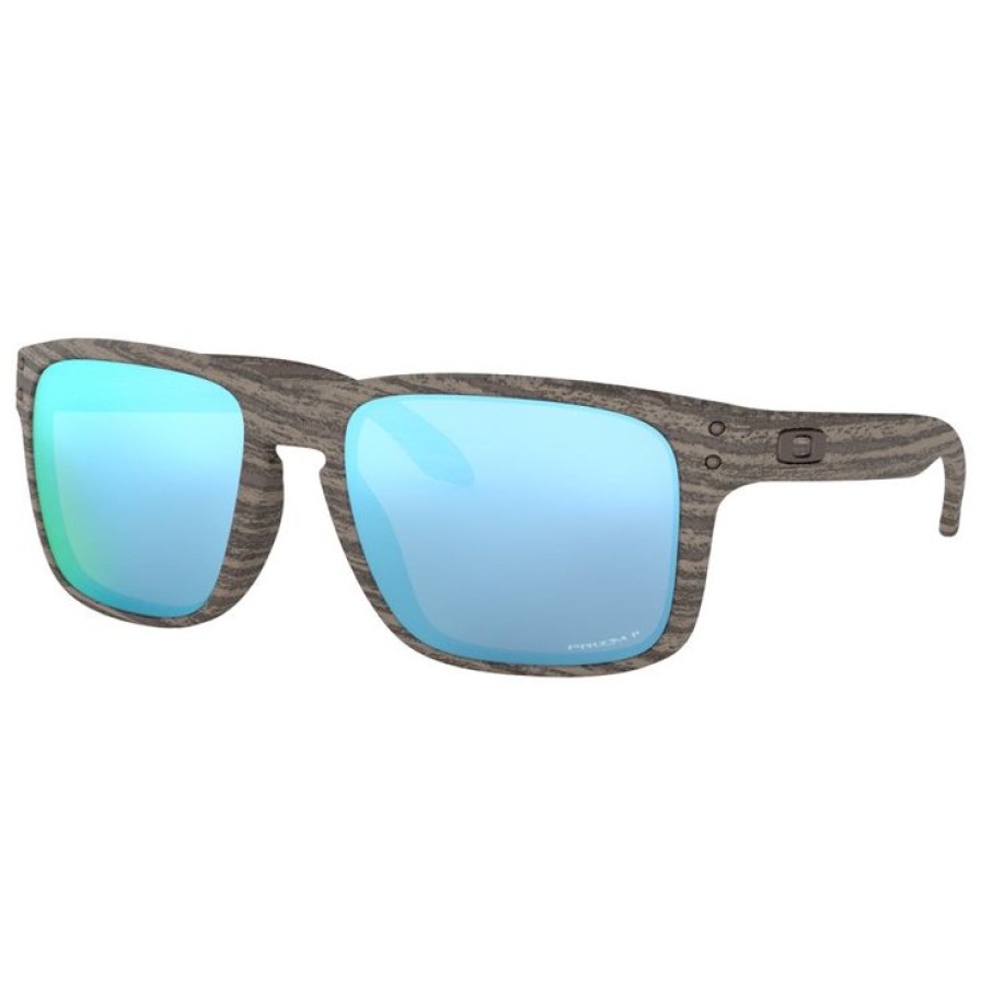 Accessoires Oakley Lunettes De Soleil | Lunettes De Soleil Oakley Holbrook Woodgrain Prizm Deep Water Polarized