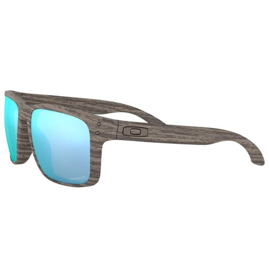 Accessoires Oakley Lunettes De Soleil | Lunettes De Soleil Oakley Holbrook Woodgrain Prizm Deep Water Polarized